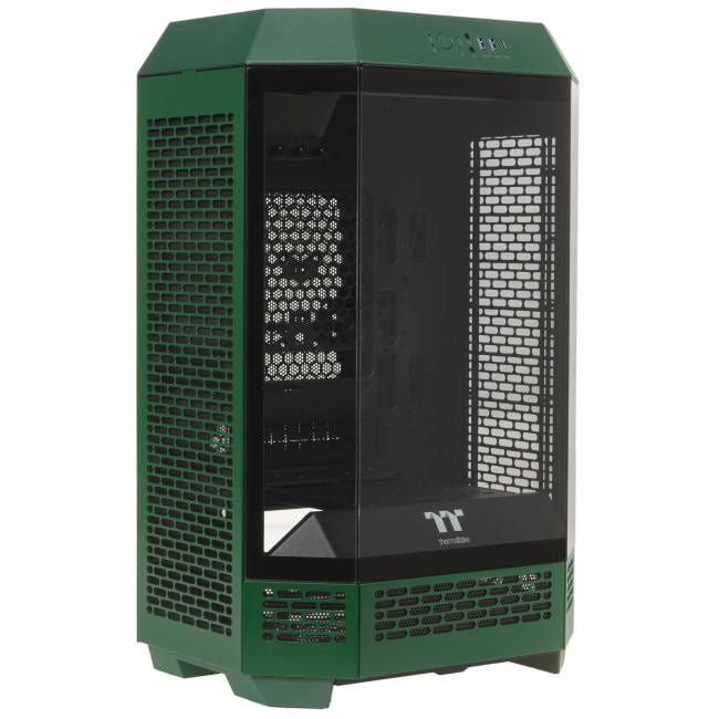 Корпус Thermaltake CA-1Y4-00SCWN-00, Mini-ITX, зеленый, без БП