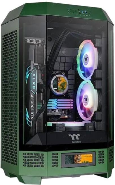 CA-1Y4-00SCWN-00 Корпус Thermaltake The Tower 300 Racing Green зеленый без БП miniITX 7x120mm 5x140mm 2xUSB3.0  audio  bo