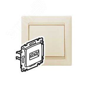 LEGRAND 695624 VALENA Розетка компьютерная RJ45х1 в рамку UTP слоновая  кость  (695624)