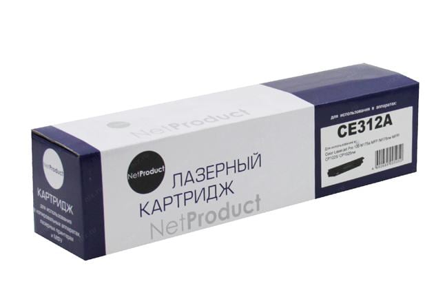 Тонер-картридж NetProduct N-CE312A, для HP CLJ CP1025/Pro M175, Y, 1K