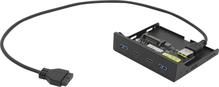 Планка портов ORIENT C092, 3.5", 2xUSB-C + 2xUSB 3.0
