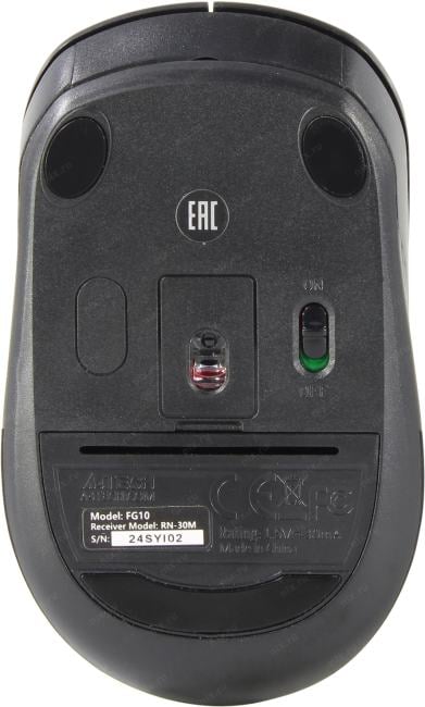A4Tech FSTYLER Wireless Optical Mouse <FG10 Grey> (RTL)  USB  4btn+Roll