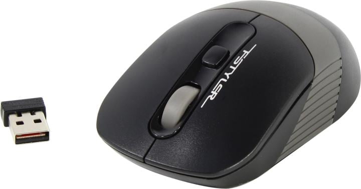 A4Tech FSTYLER Wireless Optical Mouse <FG10 Grey> (RTL)  USB  4btn+Roll