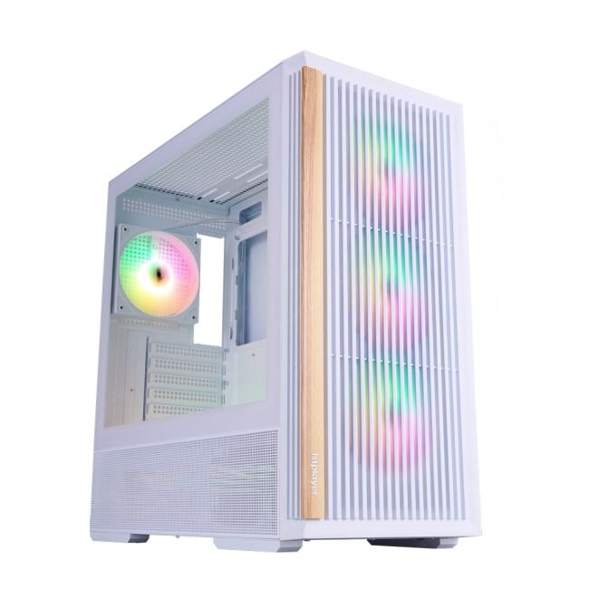 WD7-WH-4FA7-W-2FA7R-W Корпус 1STPLAYER WD7 ARGB White / ATX / 6x120mm ARGB  fans  /