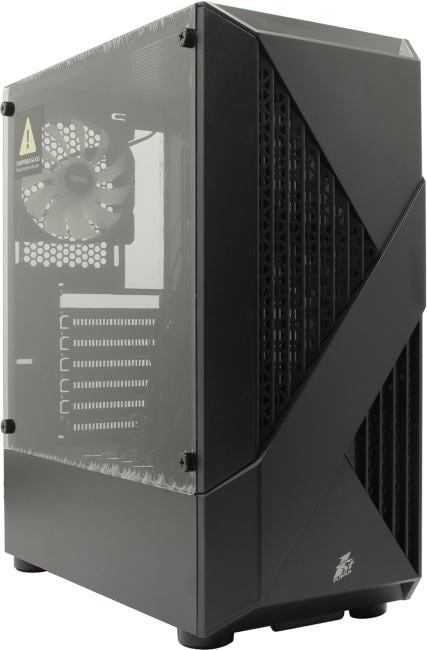 Корпус для ПК 1STPLAYER - F3-A, 2х2.5", 2х3.5", 2xUSB2.0, 1xUSB3.0, Midi Tower, без БП, цвет чёрный, F3-A-BK-4F1