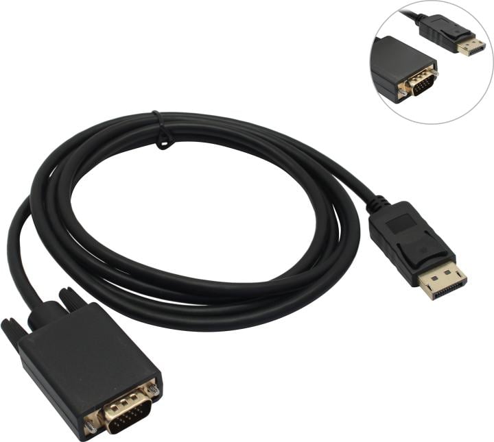 VCOM (CG607-1.8м) Кабель-адаптер DisplayPort - ) VGA  (15M) 1.8м