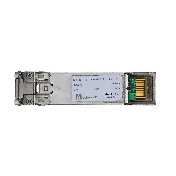 MT-SFPp-10G-DF-31-02LR-CD Оптический трансивер SFP+, скорость передачи 10 Гбит/с, Tx: 1310 нм,  2  км,  SMF, DDM