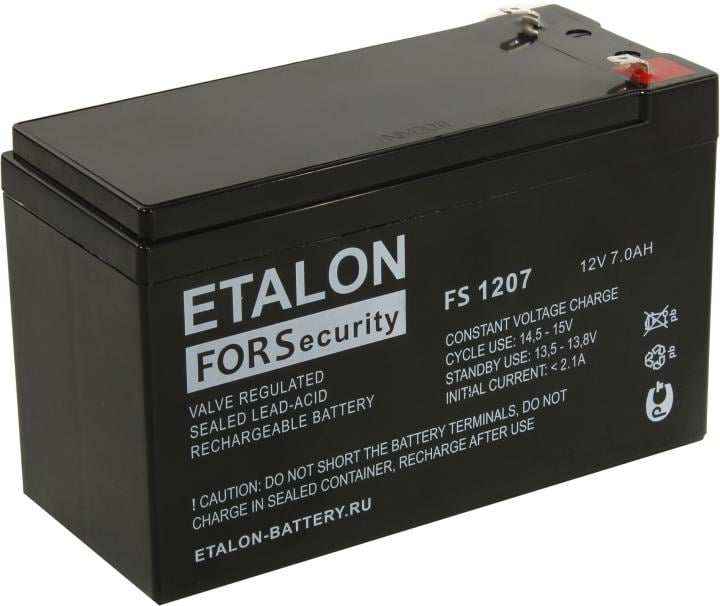Аккумулятор ETALON FS 1207, 12V, 7Ah