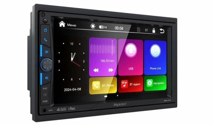 Автомагнитола Prology MPV-370 2DIN 4x55Вт v4.2 AUX 7"  2 ПДУ (PRMPV370)