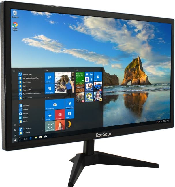 LCD ExeGate 23.8" EB2400 черный {TN 1920x1080 60Hz 5ms 16:9 200cd 1000:1 178/178 D-Sub HDMI1.4 VESA регулировка наклона} [EX294424RUS]