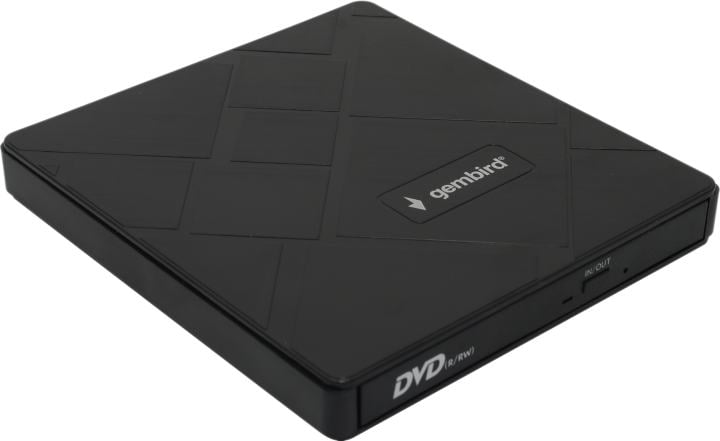 Внешний DVD-привод Gembird DVD-USB-04, USB 3.0, с кардридером и хабом