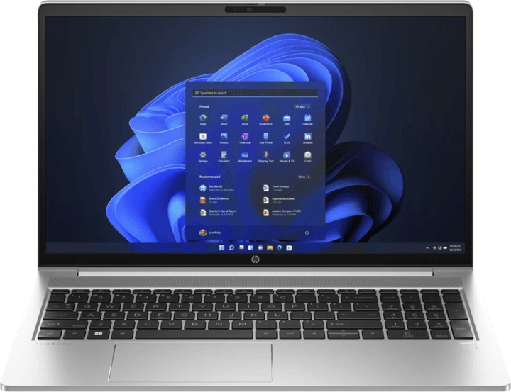 Ноутбук HP ProBook 455 G10 15.6" 1920x1080/AMD Ryzen 5 7530U/RAM 8Гб/SSD 512Гб/AMD Radeon RX Vega 7/ENG RUS/DOS серебристый 1.74 кг 9G204ET