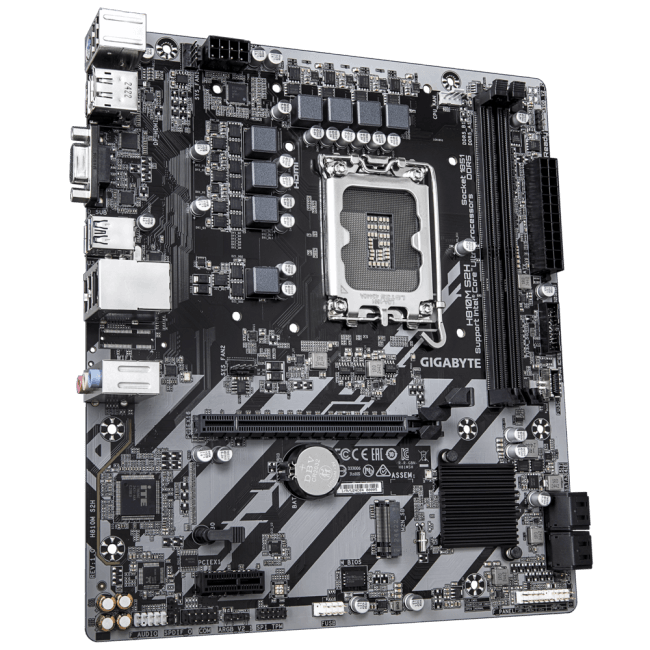 GIGABYTE H810M S2H (RTL) LGA1851 <H810> PCI-E Dsub+HDMI+DP GbLAN  SATA MicroATX 2DDR5