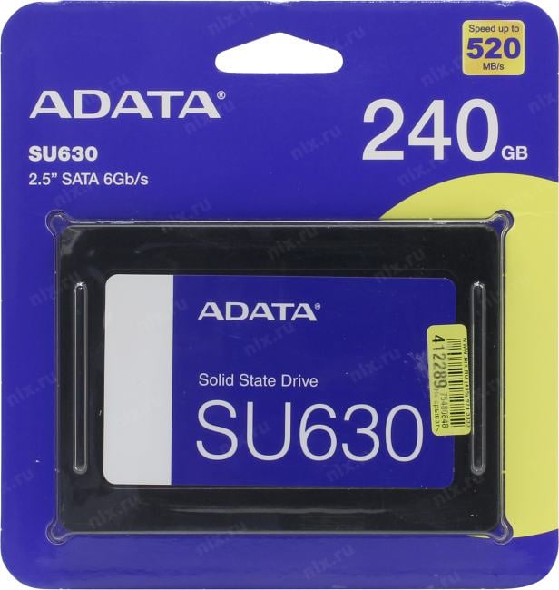 SSD 240 Gb SATA 6Gb/s ADATA Ultimate SU630 <ASU630SS-240GQ-R>  2.5" 3D QLC