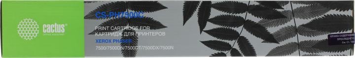 Тонер-картридж CACTUS - Phaser 7500, Лазерный, Голубой, 17800стр, аналог Xerox 106R01443, CS-PH7500C