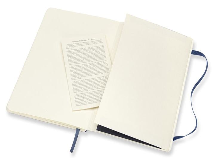 Блокнот Moleskine CLASSIC SOFT QP616B20 Large 130х210мм 192стр. линейка  мягкая  обложка  синий сапфир