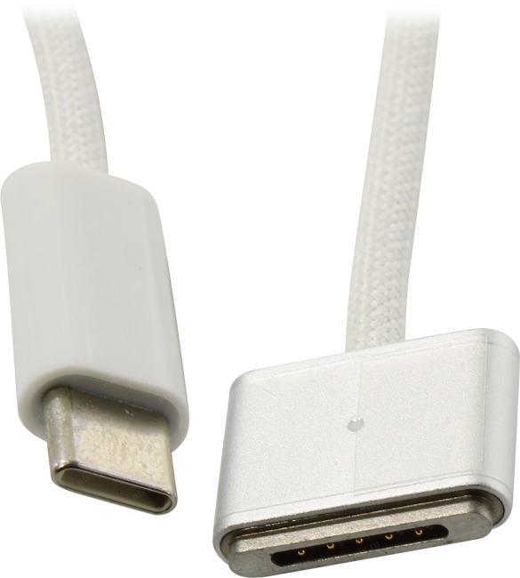 Кабель KS-IS KS-806gen3-W-2, USB-C (M) → Magsafe 2 (F), 2 м, белый