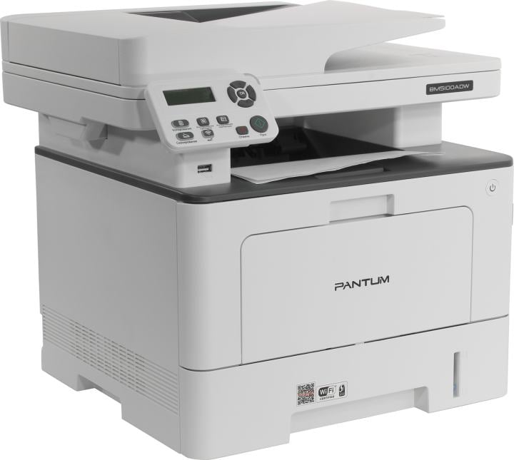 Pantum BM5100ADW (A4, 40 стр/мин, 512Mb, LCD, лазерное МФУ, USB2.0, двусторонняя печать, сетевой, WiFi,  DADF,  NFC)