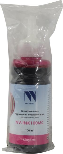 Чернила NV PRINT универсальные на водной основе NV-INK100MC для аппаратов Canon (100 ml) Magenta совместимые