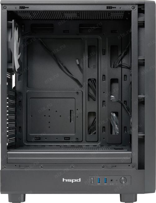Miditower HSPD M510 <M510-TGBK-ARGB> ATX  без  БП