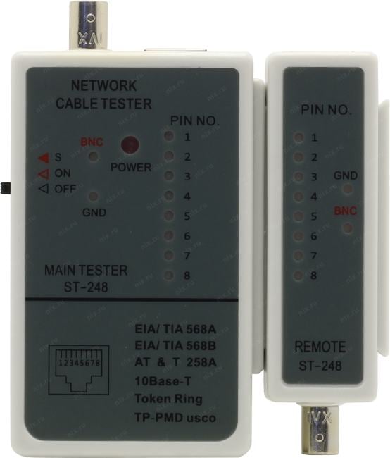 <065580> Тестер Cablexpert NCT-1 RJ45, RG58 [NCT-1]