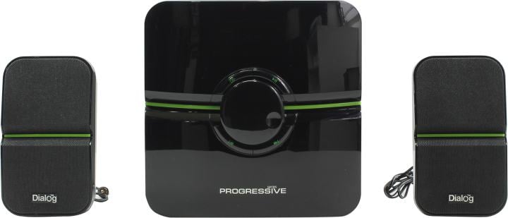 Колонки Dialog Progressive AP-203 (2х10W +Subwoofer  18W дерево, ПДУ)