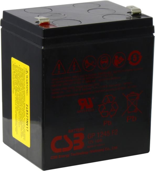 Аккумулятор CSB GP 1245-16W F2 (12V,  16W) для UPS