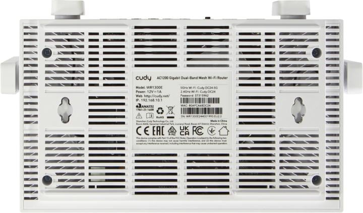 CUDY <WR1300E> AC1200  Mesh Wi-Fi Router