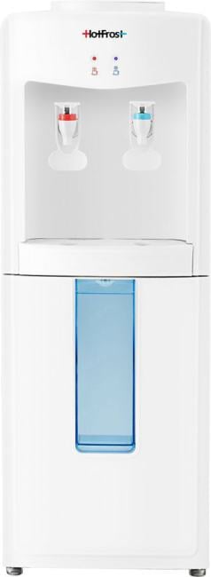 Кулер для воды Hotfrost V118E, верхняя загрузка, нагрев 90 °С, охлаждение 15 °С, белый