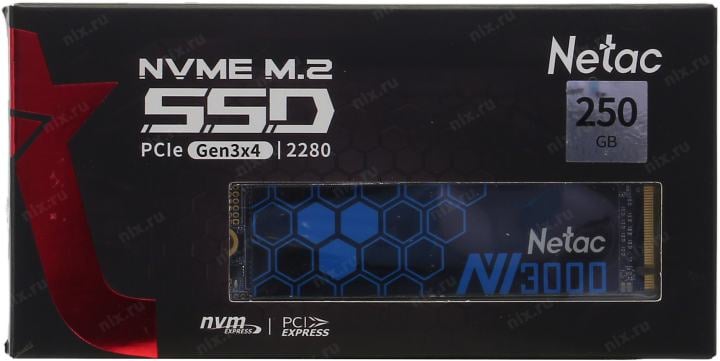 SSD 250 Gb M.2 2280 M  Netac NV3000 <NT01NV3000-250-E4X>