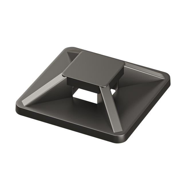 Площадка самоклеящаяся DKC 25474SR двойная 28x28, черная для хомутов шириной до 4,8 мм,  "Quadro", уп/100 шт