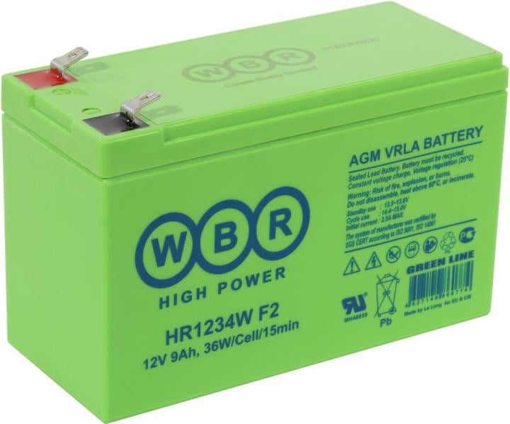 Аккумулятор WBR HR1234W F2, 12В, клеммы F2