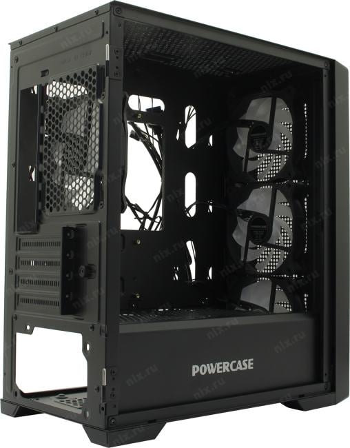Minitower Powercase Alisio Micro X4B V2 <CAMCXB-A4> Black  MicroATX, без БП