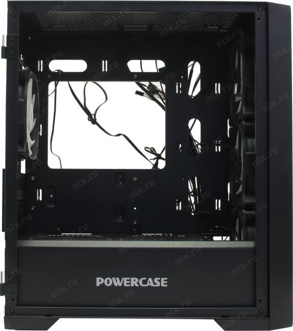 Minitower Powercase Alisio Micro X4B V2 <CAMCXB-A4> Black  MicroATX, без БП