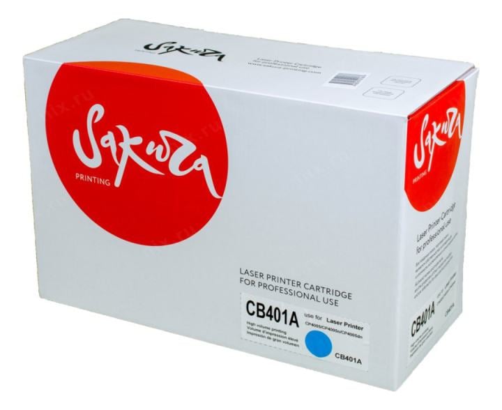 SACB401A Картридж SAKURA CB401A  для HPColor LaserJet CP4005/CP4005n/CP4005dn,  синий, 7500 к.