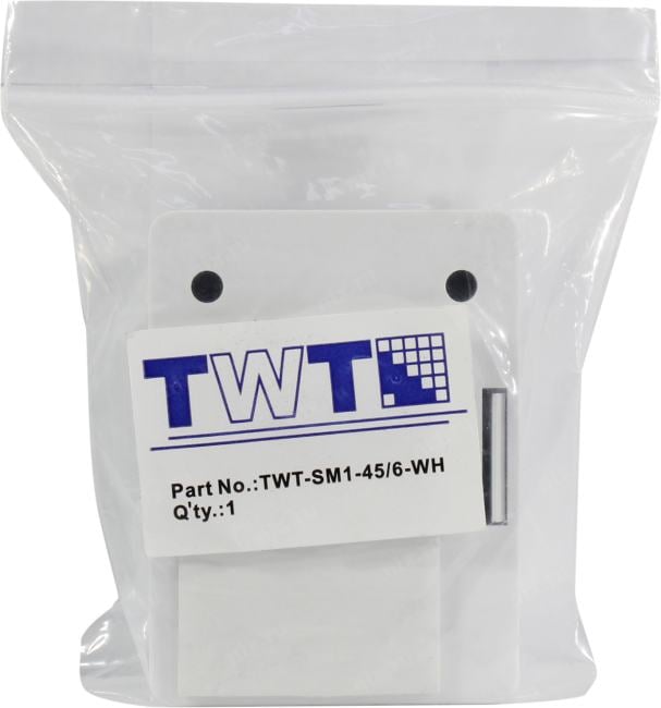 Lanmaster <TWT-SM1-45/6-WH> Розетка  внешняя RJ-45 кат.6