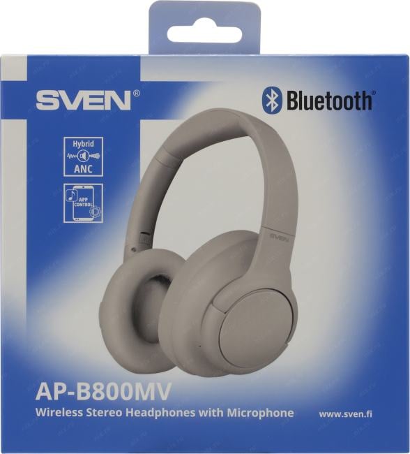 Наушники с микрофоном SVEN AP-B800MV  <Gray> (Bluetooth 5.4)