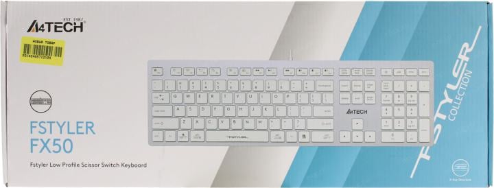 Клавиатура A4Tech Fstyler  FX50 White <USB>