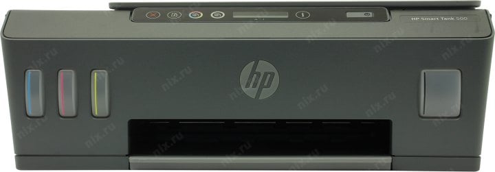 HP Smart Tank 500 AiO <4SR29A> (A4, 11 стр/мин, 256Mb, струйное  МФУ, LCD, USB2.0)
