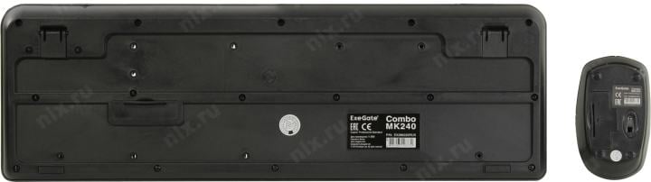 Беспроводной комплект ExeGate Combo MK240  (Кл-ра,USB+Мышь 3кн,Roll,USB) <EX286220RUS>