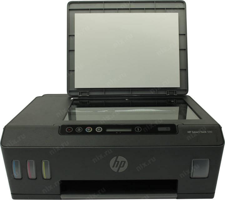 HP Smart Tank 500 AiO <4SR29A> (A4, 11 стр/мин, 256Mb, струйное  МФУ, LCD, USB2.0)