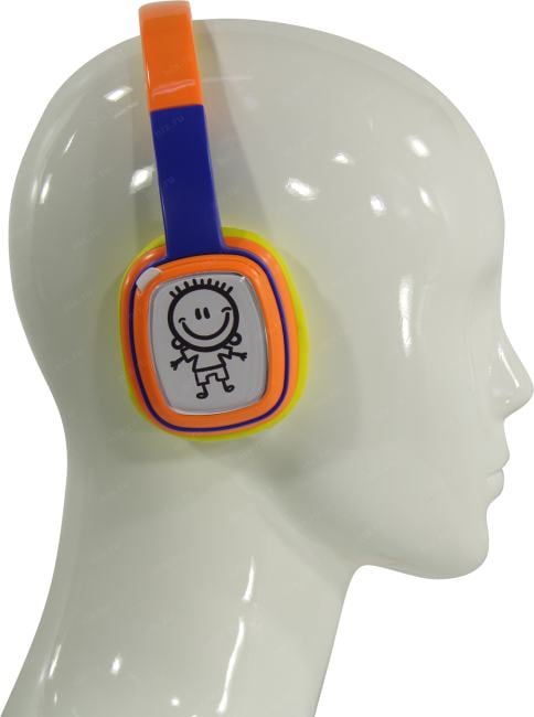 Наушники HARPER KIDS HN-302  Orange-Blue (шнур 1.2м)
