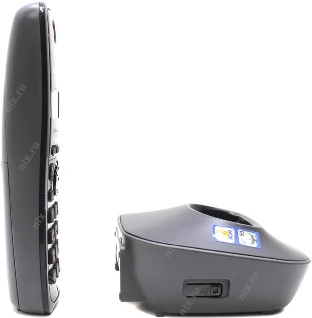 Panasonic KX-TG1611RUH <Black-Grey> р/телефон (трубка  с ЖК диспл.,DECT)