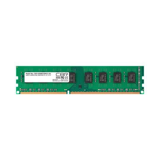Оперативная память для компьютера 8Gb (1x8Gb) PC3-12800 1600MHz DDR3 DIMM Unbuffered CL11 CBR CD3-US08G16M11-01