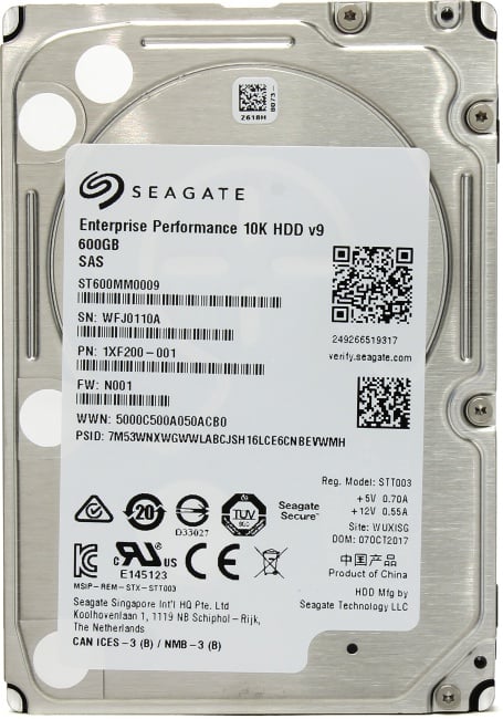 HDD 600 Gb SAS 12Gb/s Seagate Enterprise Performance 10K  <ST600MM0009>  2.5"  10000rpm 128Mb