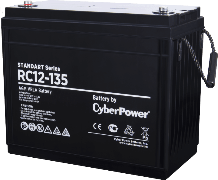 АКБ CyberPower RC 12-135, 12В, 135Ач, AGM