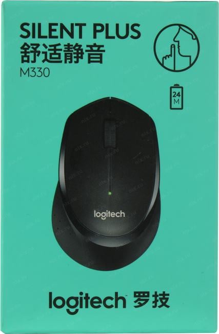 Logitech M330 Silent Plus White Wireless Mouse <910-004926>  (RTL) USB 3btn+Roll