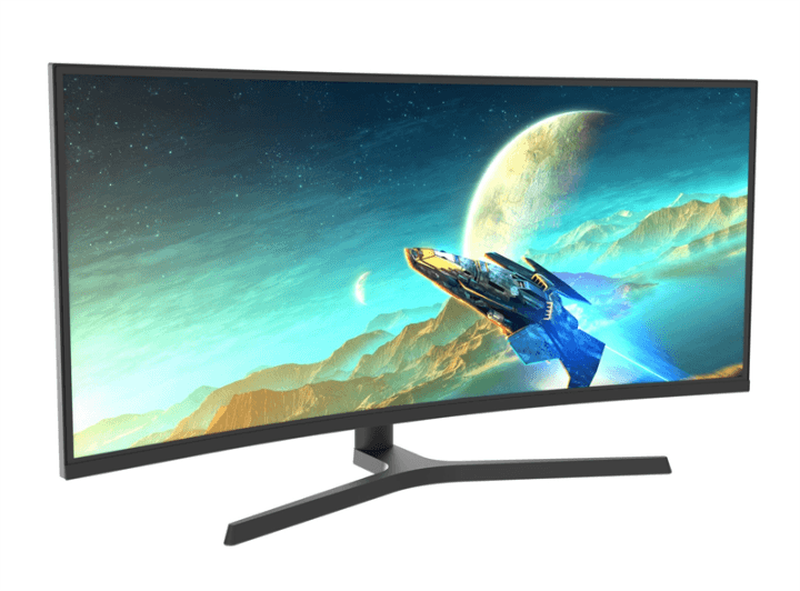 Монитор Valday - AL77AZF, 34", 21:9, HVA, 5 мс, 300cd/m², 4000:1, 3440x1440 (UltraWide WQHD), 165 Гц, 2x HDMI, 2x DP, HAS, speakers, curved, цвет чёрный, AL77AZF