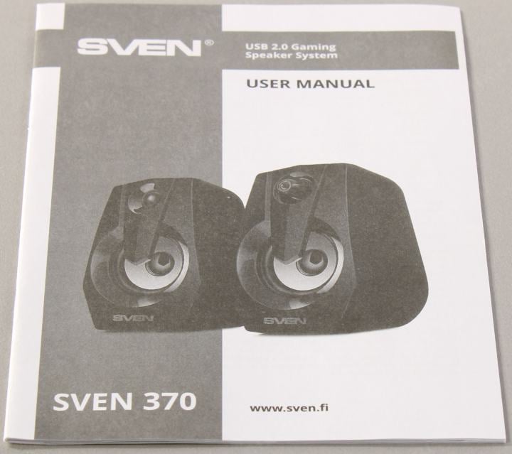 Колонки SVEN 370 Black (2x3W,  питание от USB)