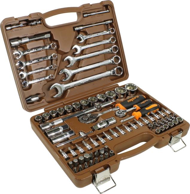 Набор инструментов Ombra OMT82S, 82 предмета, 1/4"+1/2" DR